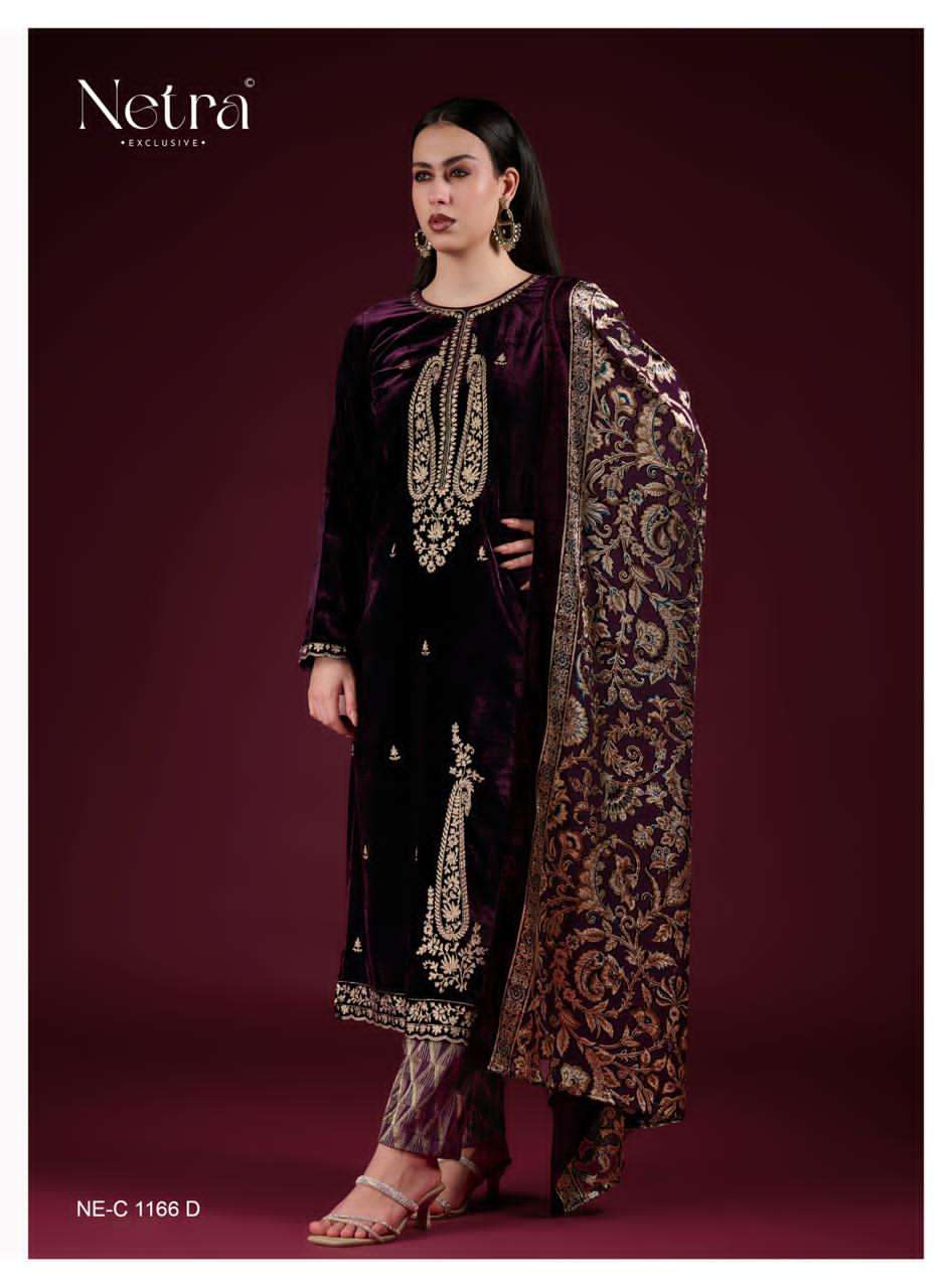 Navika Netra Velvet Suits Wholesaler Ahmedabad