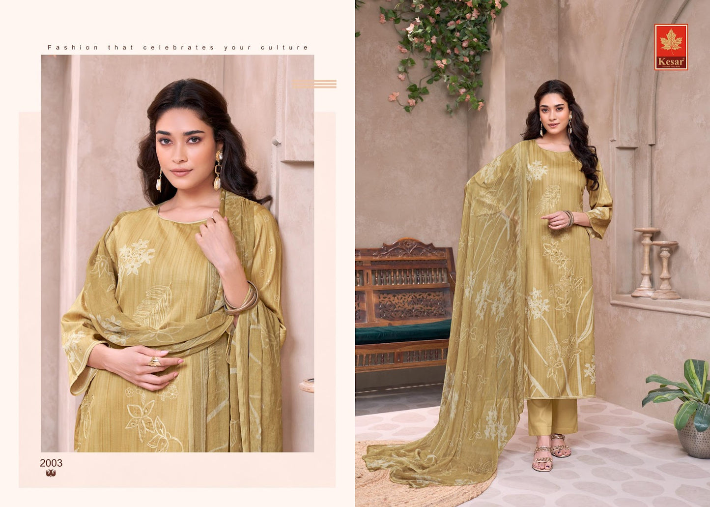 Navisha Kesar Pure Jaam Pant Style Suits Wholesaler Ahmedabad