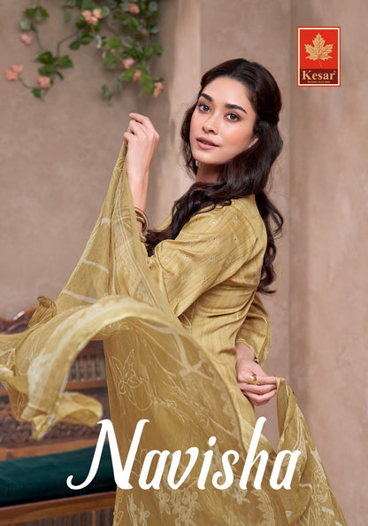 Navisha Kesar Pure Jaam Pant Style Suits Wholesaler Ahmedabad