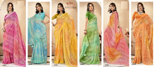 Navita 2 Vallabhi Prints Georgette Sarees Wholesale Price