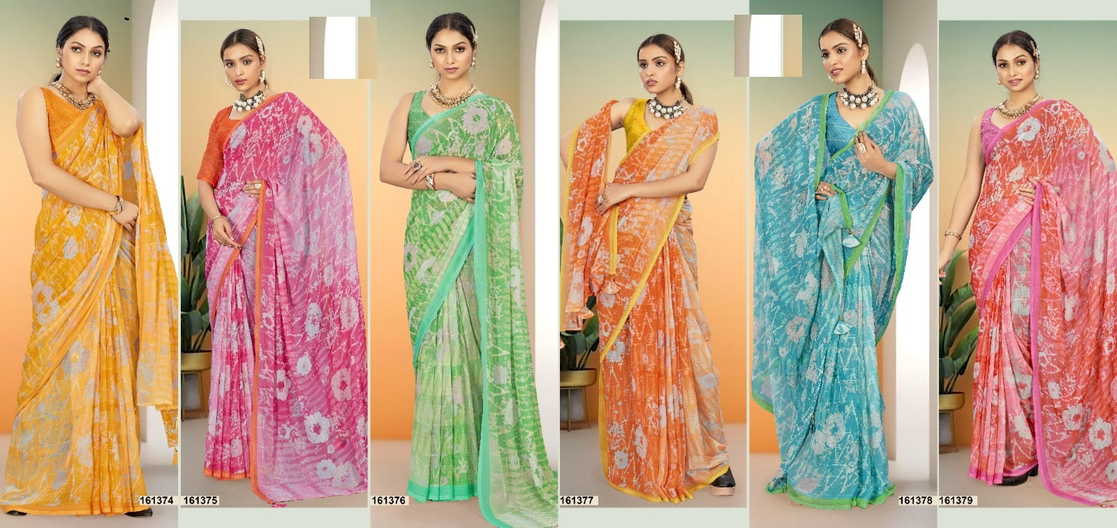 Navita Vol 12 Vallabhi Prints Georgette Sarees Manufacturer Gujarat