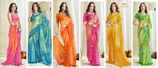 Navita Vol 6 Vallabhi Prints Georgette Sarees Supplier Gujarat