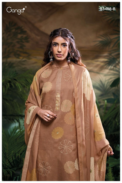 Navjot 3408 Ganga Premium Pant Style Suits Wholesale