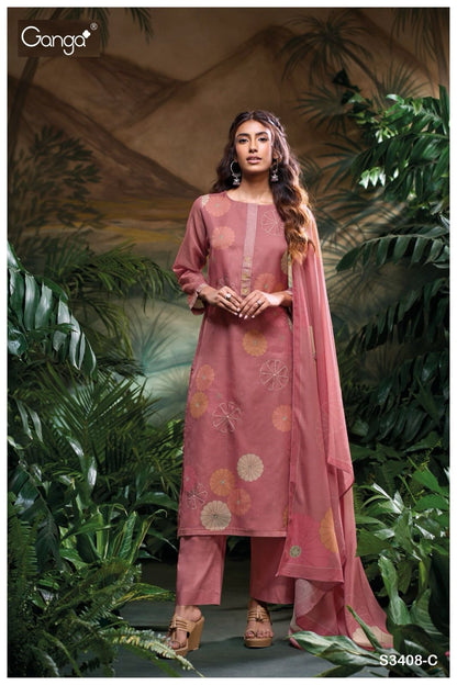 Navjot 3408 Ganga Premium Pant Style Suits Wholesale