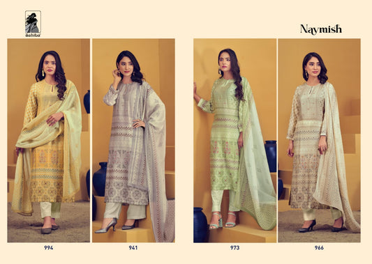 Naymish Sahiba Muslin Pant Style Suits