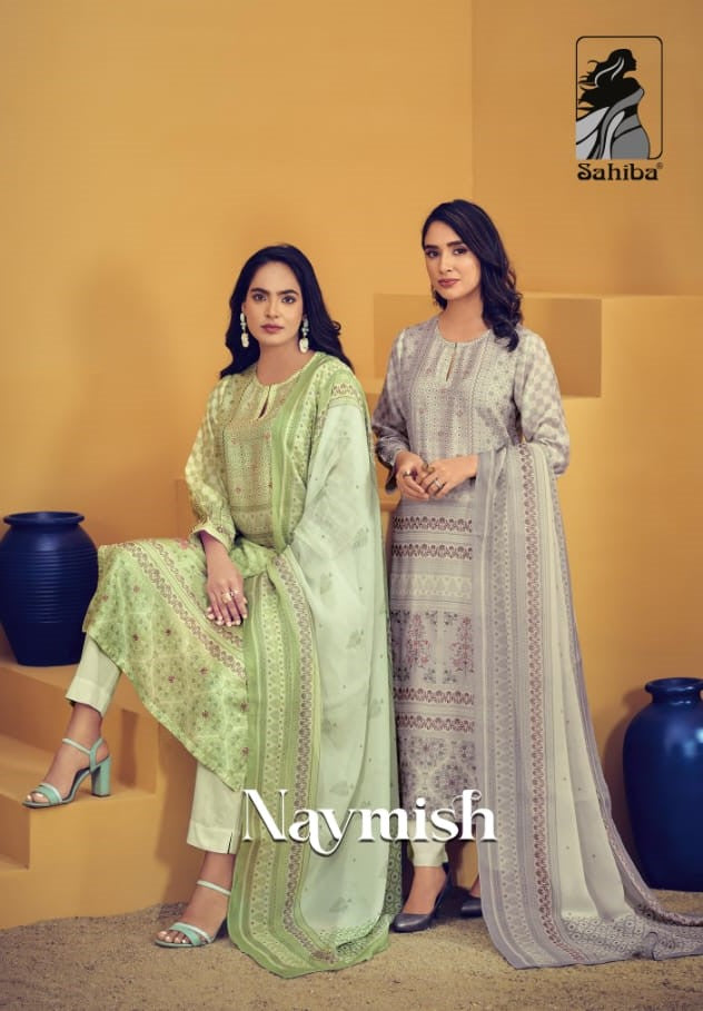Naymish Sahiba Muslin Pant Style Suits