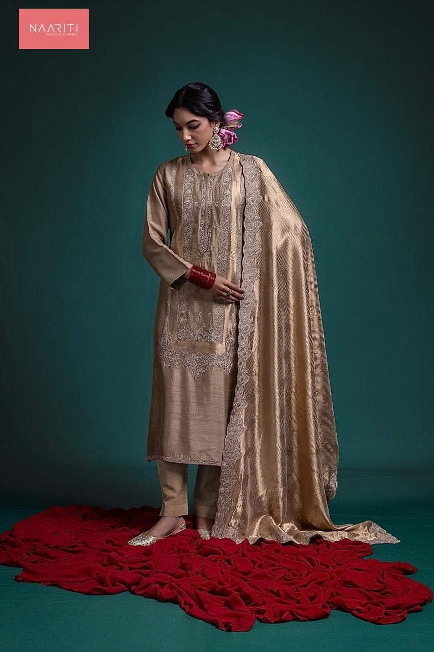 Navodaya 153 Naariti Raw Silk Pant Style Suits Manufacturer