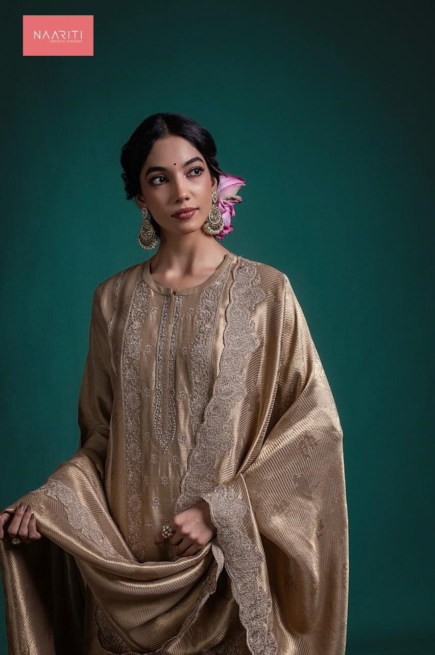 Navodaya 153 Naariti Raw Silk Pant Style Suits Manufacturer