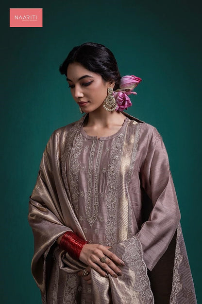 Navodaya 153 Naariti Raw Silk Pant Style Suits Manufacturer
