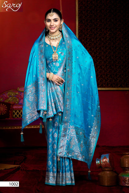 Navrang Satin Saroski Vol 1 Saroj Sarees Wholesale Price