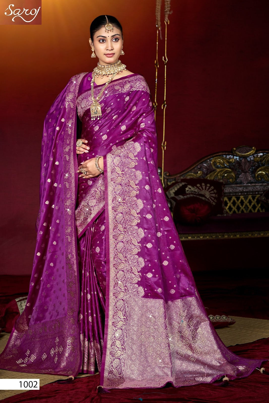 Navrang Satin Saroski Vol 3 Saroj Sarees Supplier India