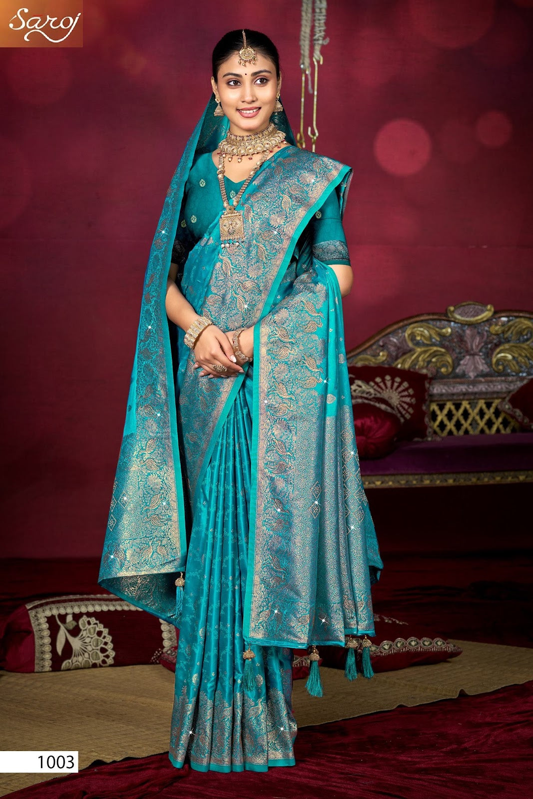 Navrang Satin Saroski Vol 3 Saroj Sarees Supplier India