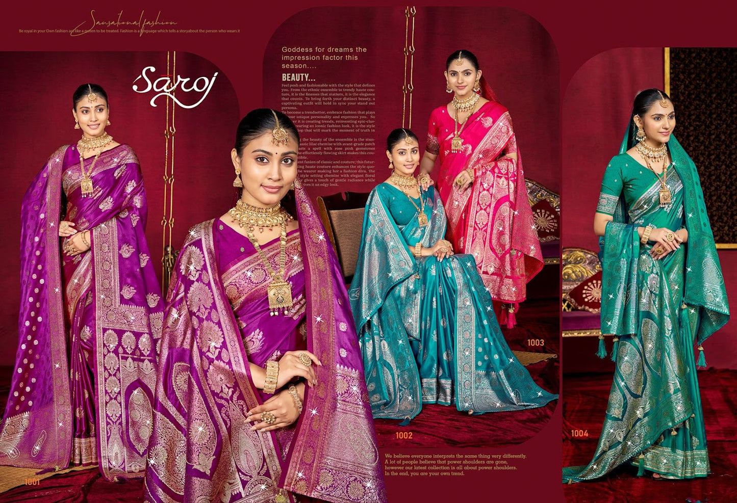 Navrang Satin Saroski Vol 4 Saroj Sarees Exporter India