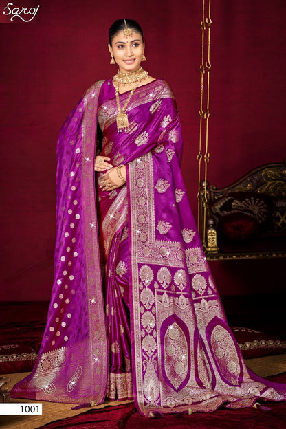 Navrang Satin Saroski Vol 4 Saroj Sarees Exporter India