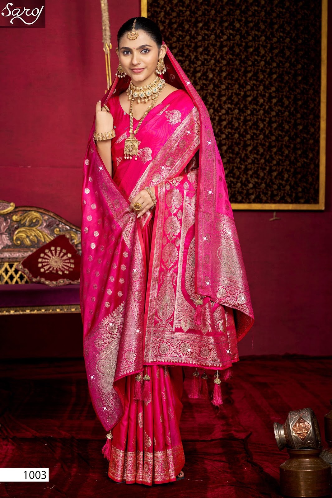 Navrang Satin Saroski Vol 4 Saroj Sarees Exporter India