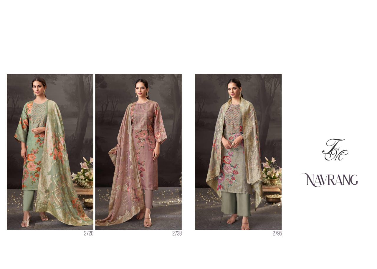 Navrang Tm Tissue Pant Style Suits Exporter Gujarat