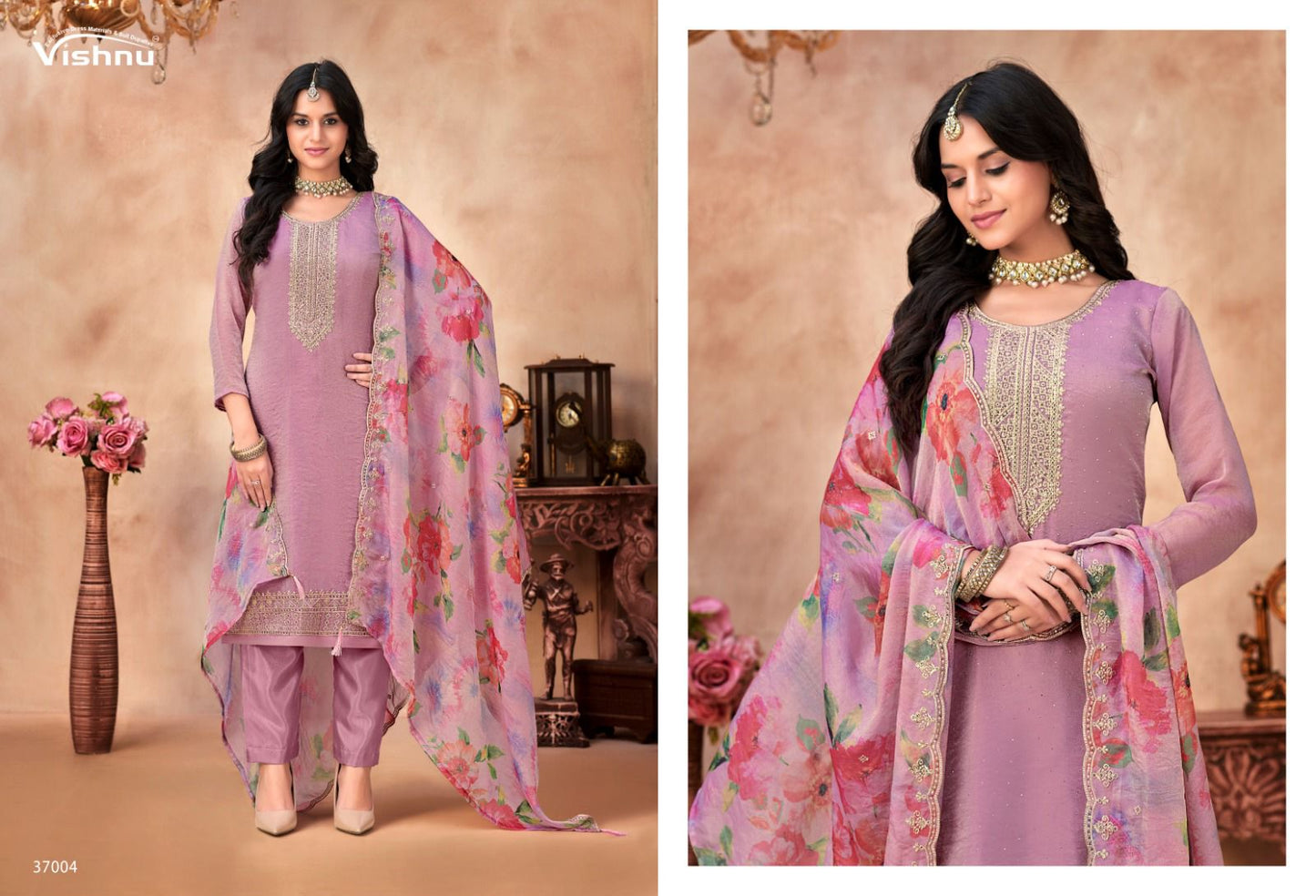 Navrang Vishnu Impex Moss Pant Style Suits Wholesaler India