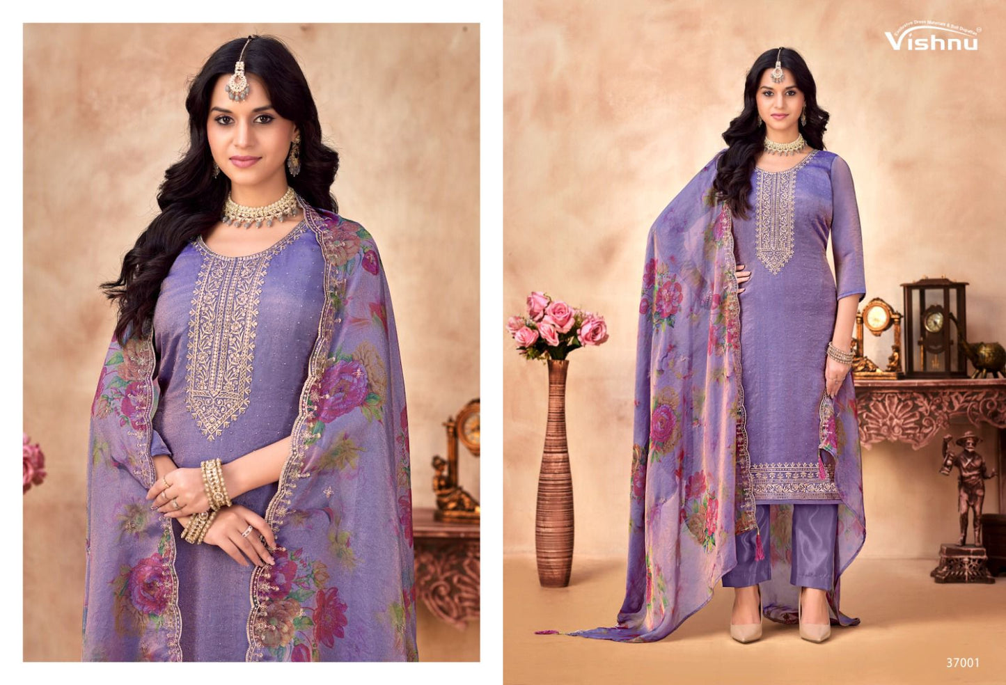 Navrang Vishnu Impex Moss Pant Style Suits Wholesaler India