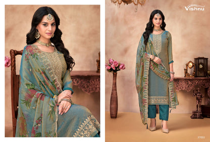 Navrang Vishnu Impex Moss Pant Style Suits Wholesaler India