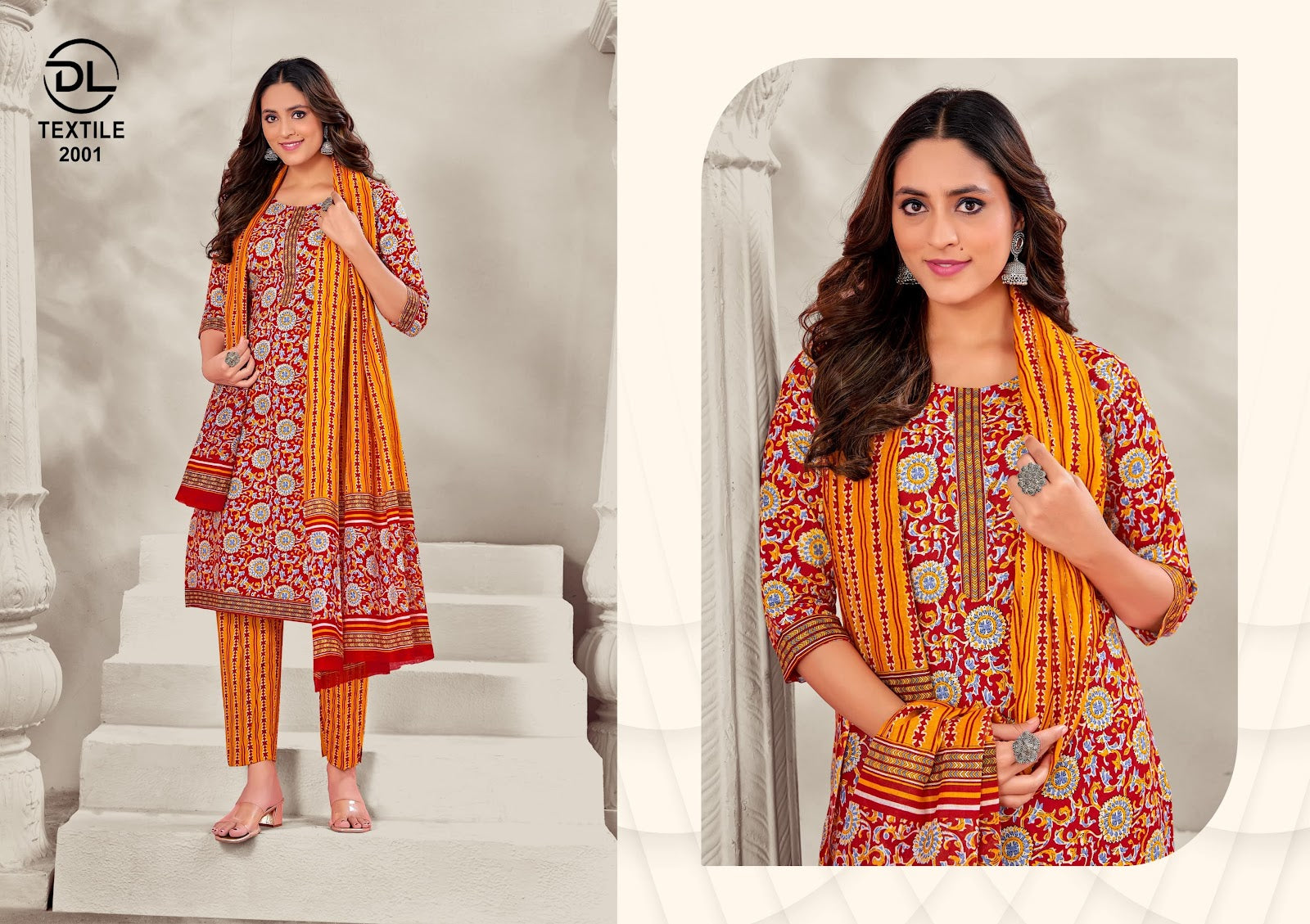 Navrang Vol 1 Dl Readymade Cotton Pant Suits Exporter