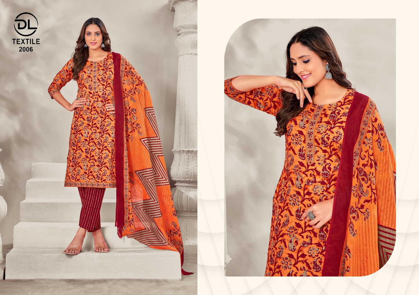Navrang Vol 1 Dl Readymade Cotton Pant Suits Exporter