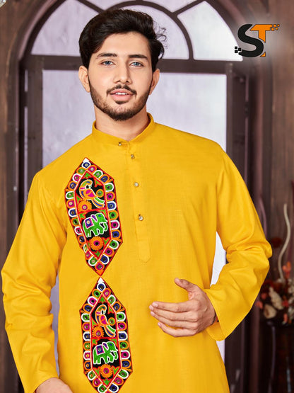 Navratri Salas Cotton Mens Kurta Pajama Wholesaler India