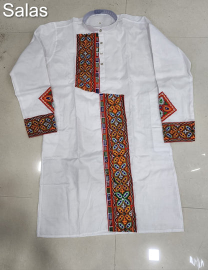 Navratri Special Gamthi Work Salas Cotton Mens Kurta Exporter Gujarat
