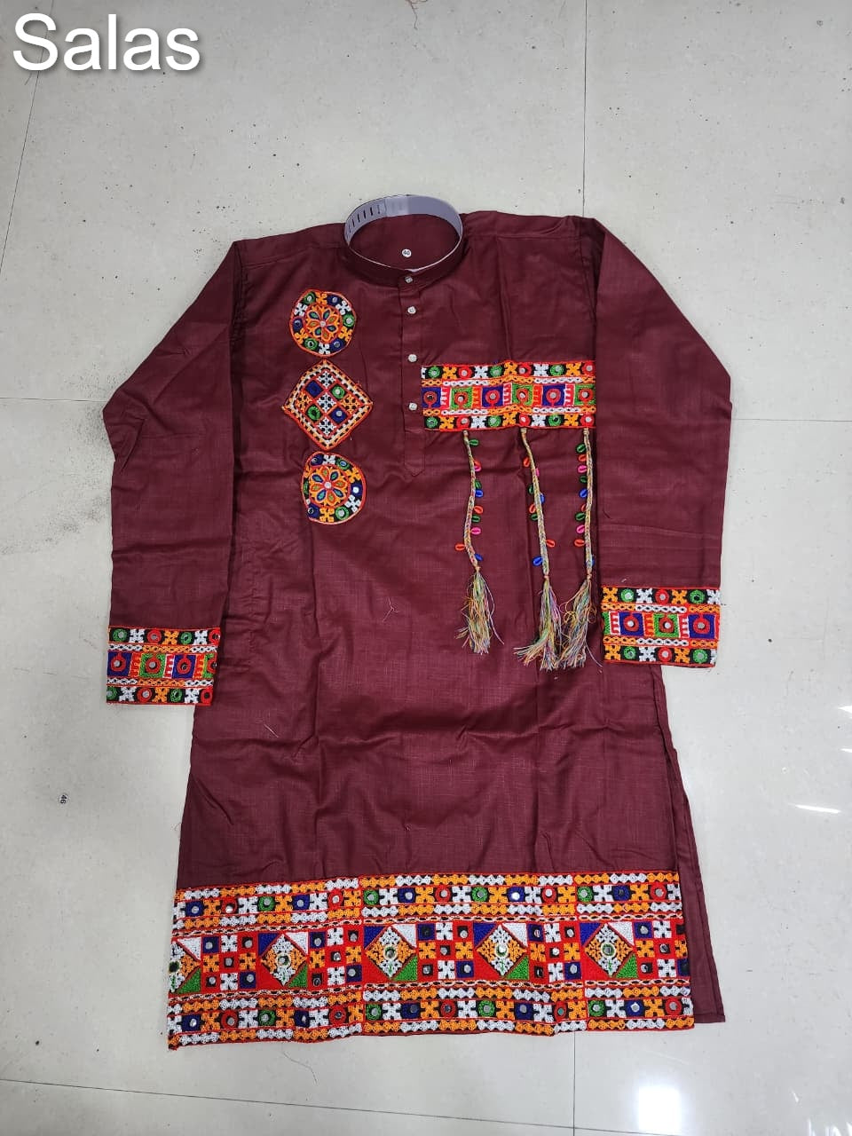 Navratri Special Gamthi Work Salas Cotton Mens Kurta Exporter Gujarat