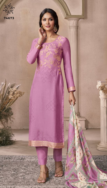 Navya 3 Kuleesh Vinay Fashion Llp Viscose Muslin Pant Style Suits Supplier India