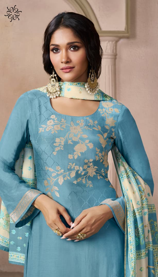Navya 3 Kuleesh Vinay Fashion Llp Viscose Muslin Pant Style Suits Supplier India
