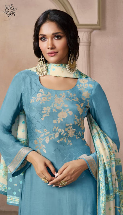 Navya 3 Kuleesh Vinay Fashion Llp Viscose Muslin Pant Style Suits Supplier India