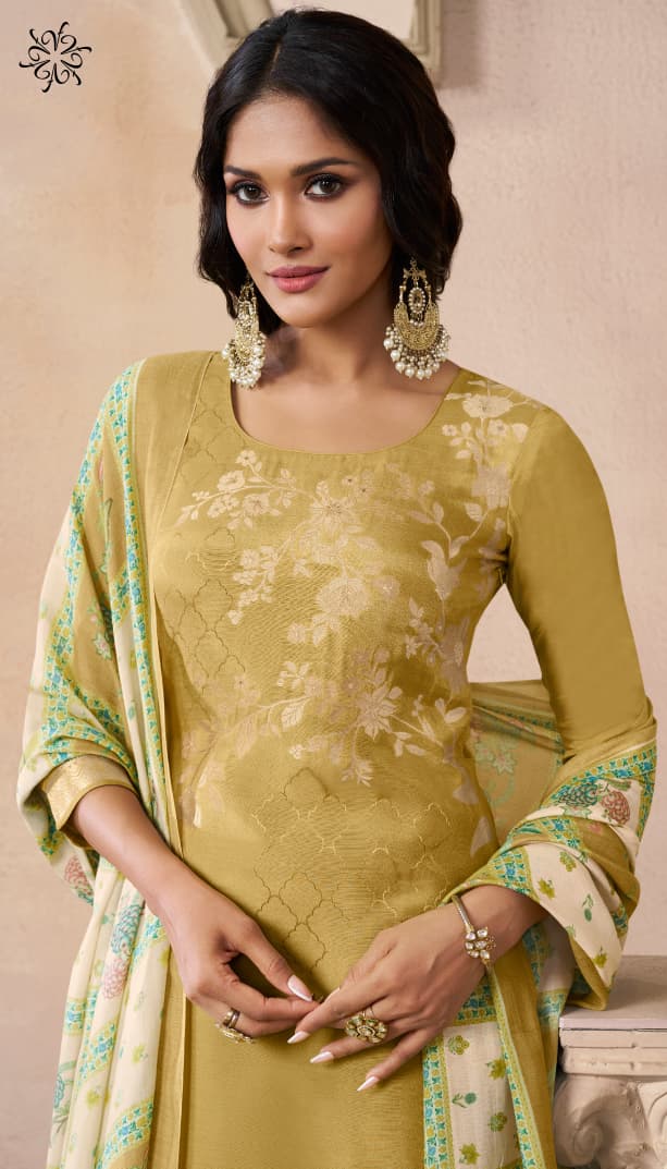 Navya 3 Kuleesh Vinay Fashion Llp Viscose Muslin Pant Style Suits Supplier India