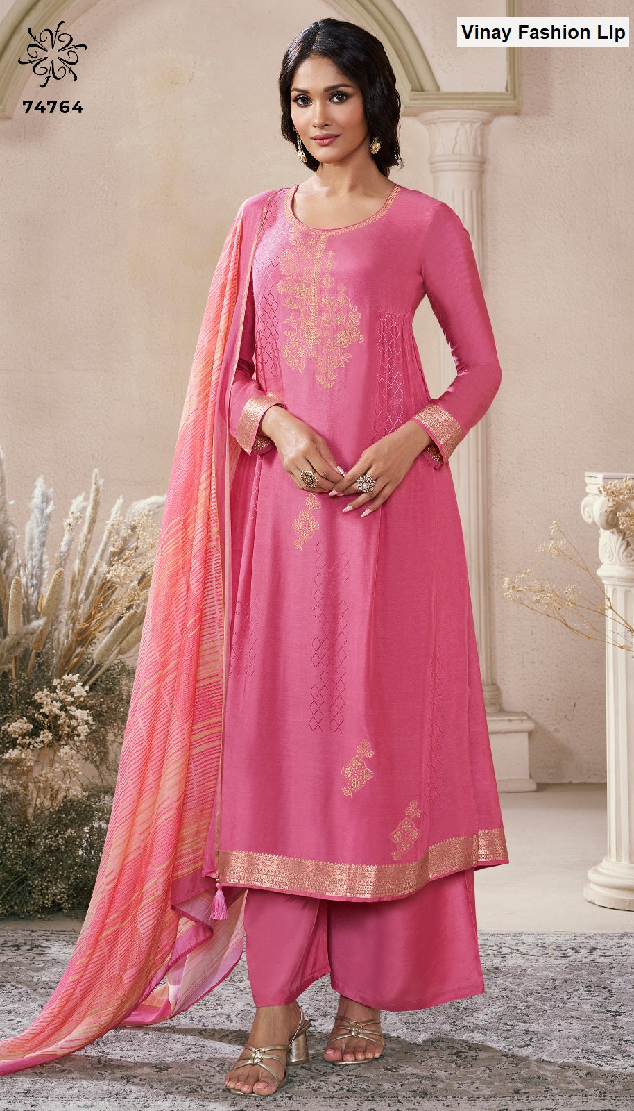 Navya 4 Kuleesh Vinay Fashion Llp Viscose Muslin Pant Style Suits Manufacturer