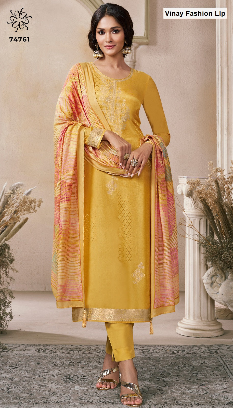 Navya 4 Kuleesh Vinay Fashion Llp Viscose Muslin Pant Style Suits Manufacturer