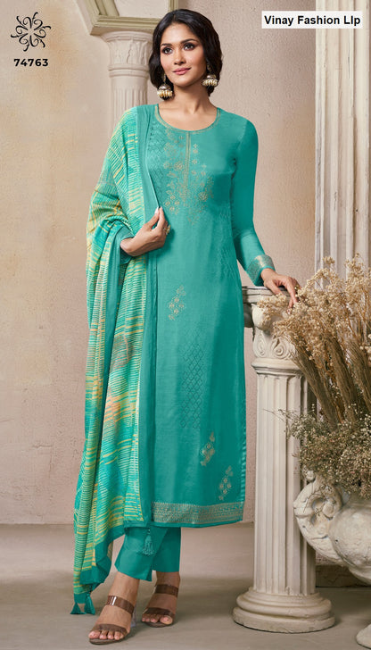 Navya 4 Kuleesh Vinay Fashion Llp Viscose Muslin Pant Style Suits Manufacturer