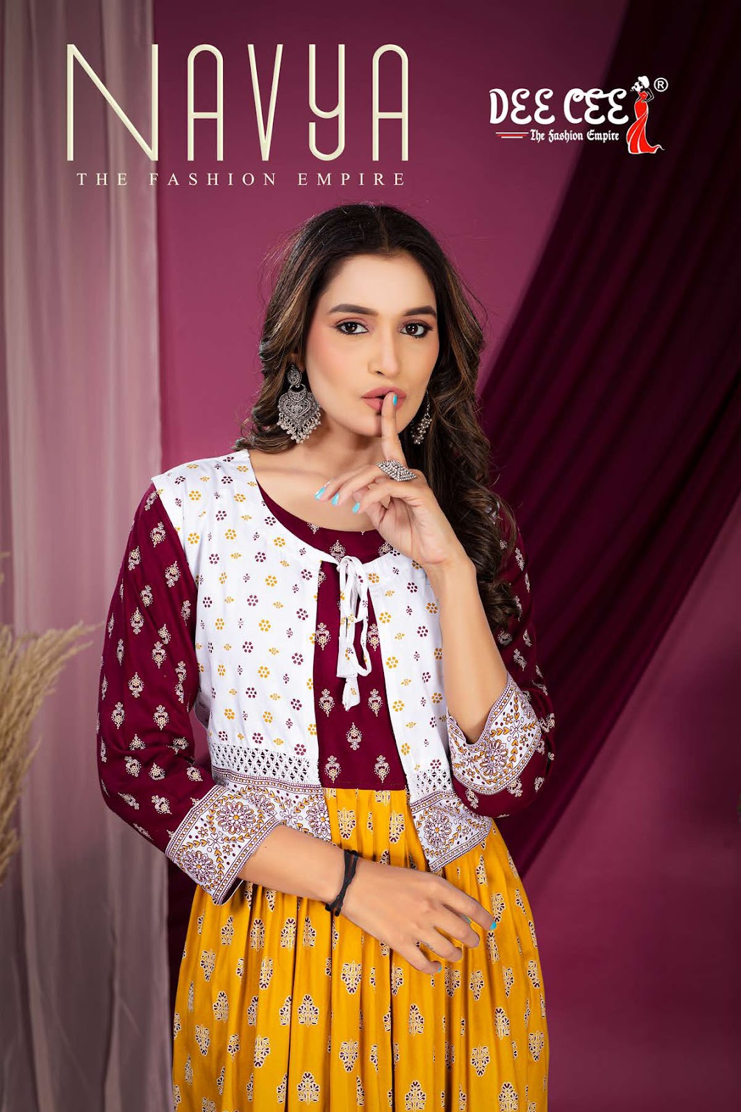 Navya Deecee Rayon Kurti Jacket Set Supplier
