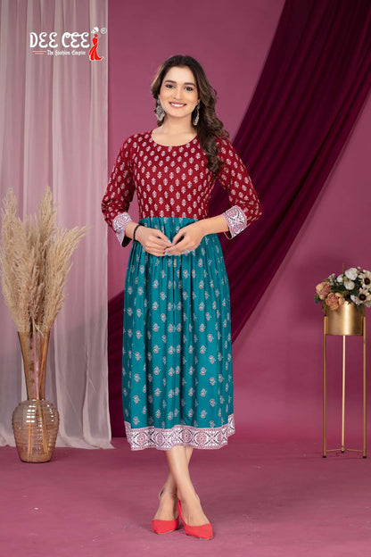 Navya Deecee Rayon Kurti Jacket Set Supplier