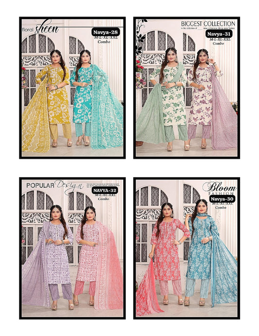 Navya Maira Readymade Cotton Pant Suits Wholesale Price