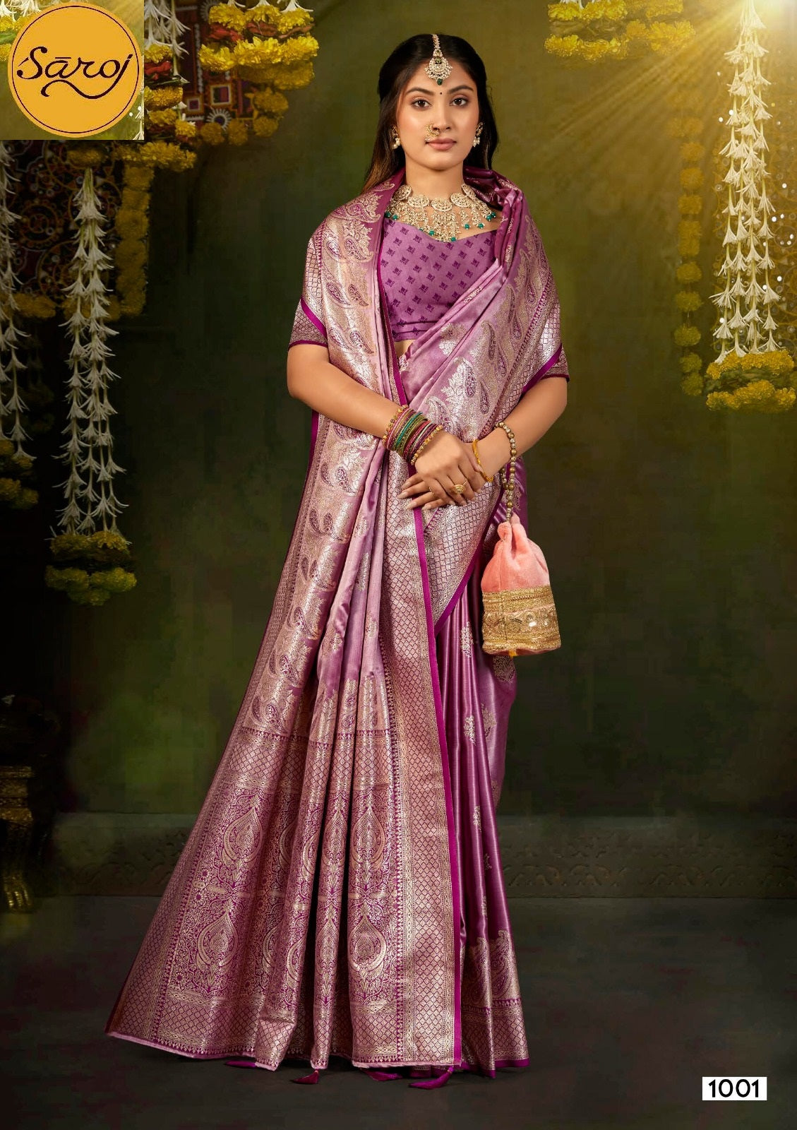 Navya Satin Saroski Vol 1 Saroj Sarees Manufacturer