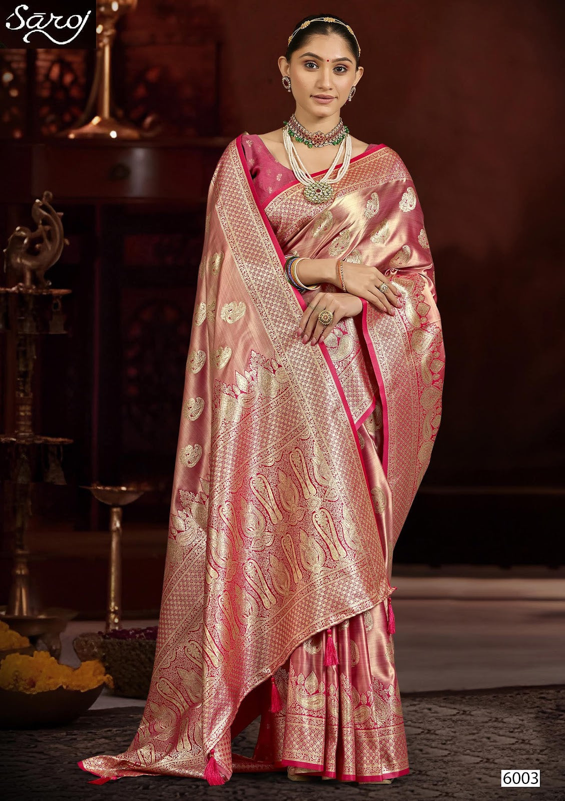 Navya Satin Saroski Vol 6 Saroj Sarees Manufacturer Ahmedabad