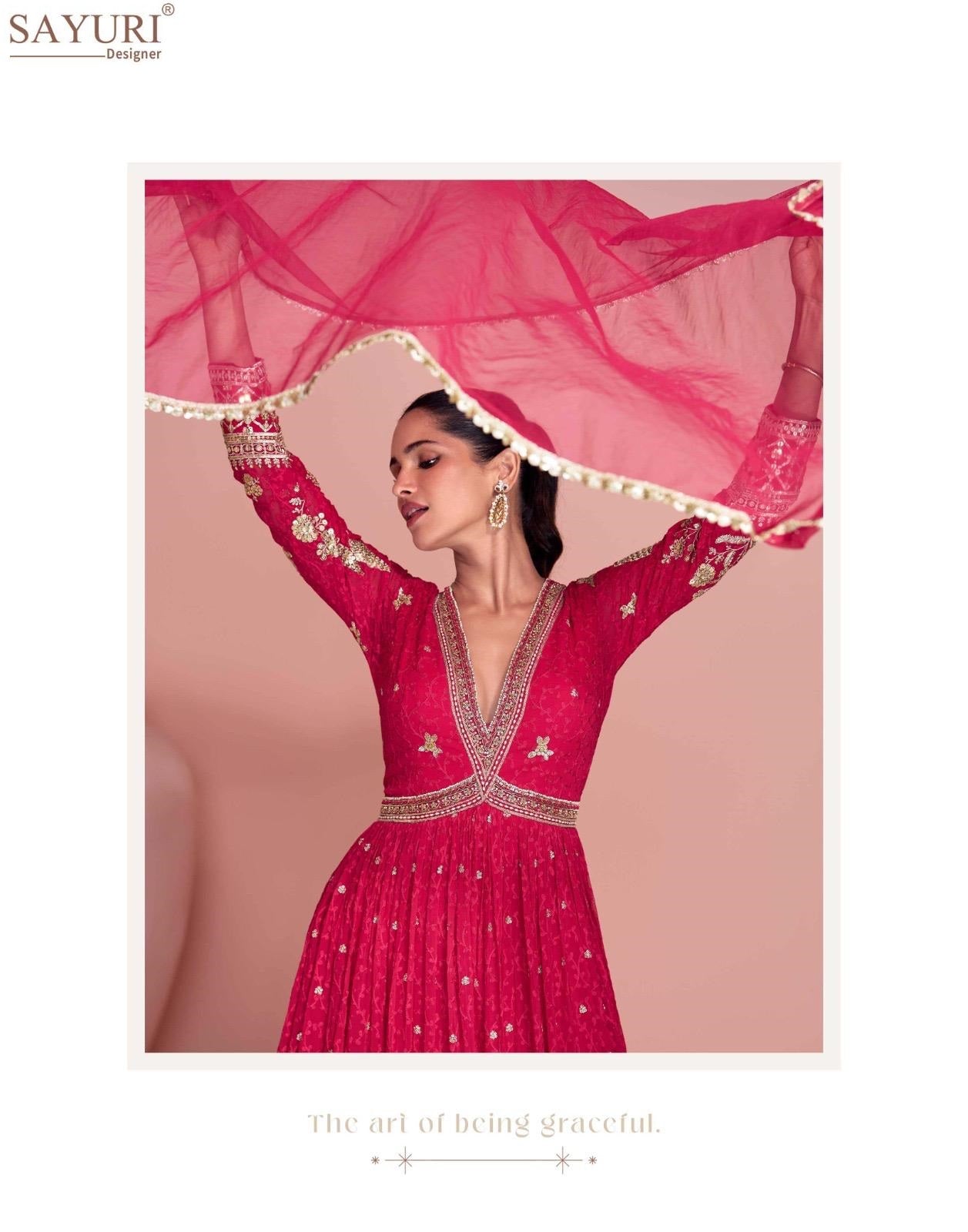 Navya Sayuri Gown Dupatta Set Manufacturer Ahmedabad