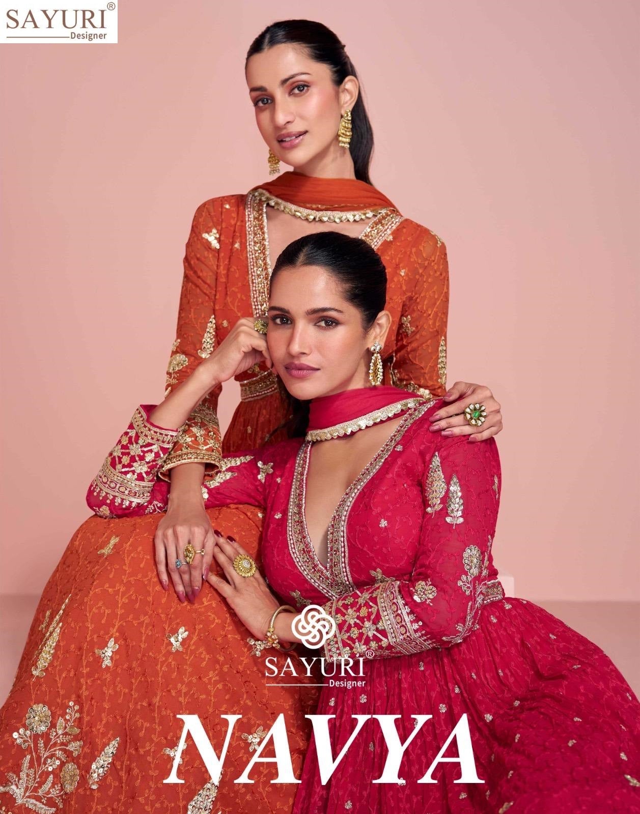 Navya Sayuri Gown Dupatta Set Manufacturer Ahmedabad