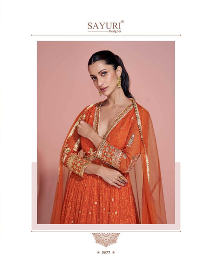 Navya Sayuri Gown Dupatta Set Manufacturer Ahmedabad