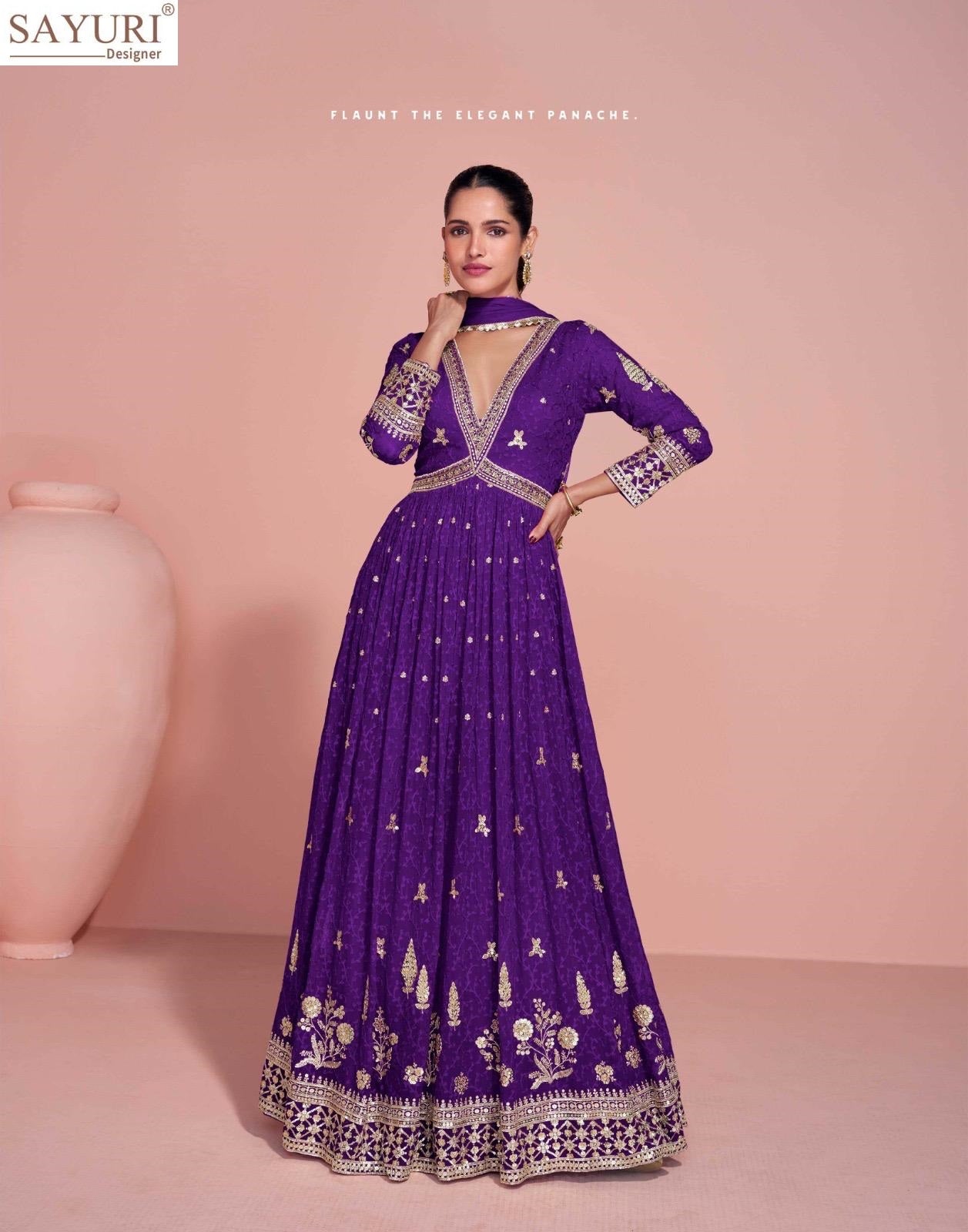 Navya Sayuri Gown Dupatta Set Manufacturer Ahmedabad