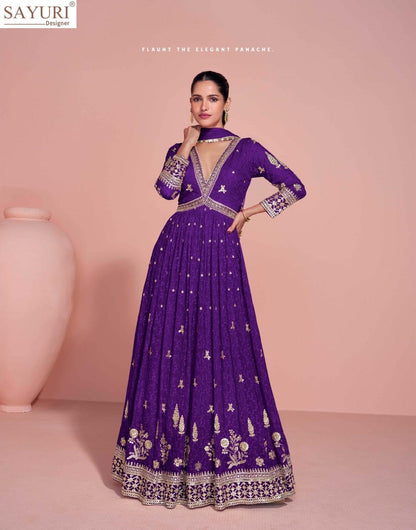 Navya Sayuri Gown Dupatta Set Manufacturer Ahmedabad