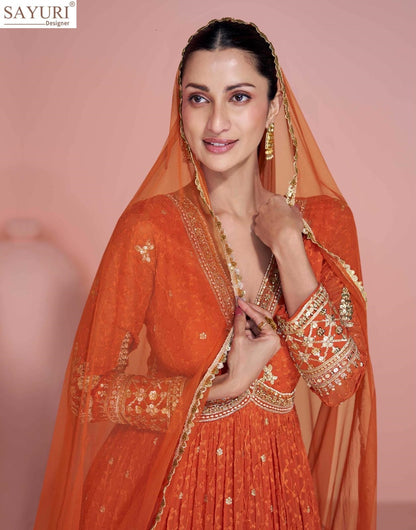 Navya Sayuri Gown Dupatta Set Manufacturer Ahmedabad