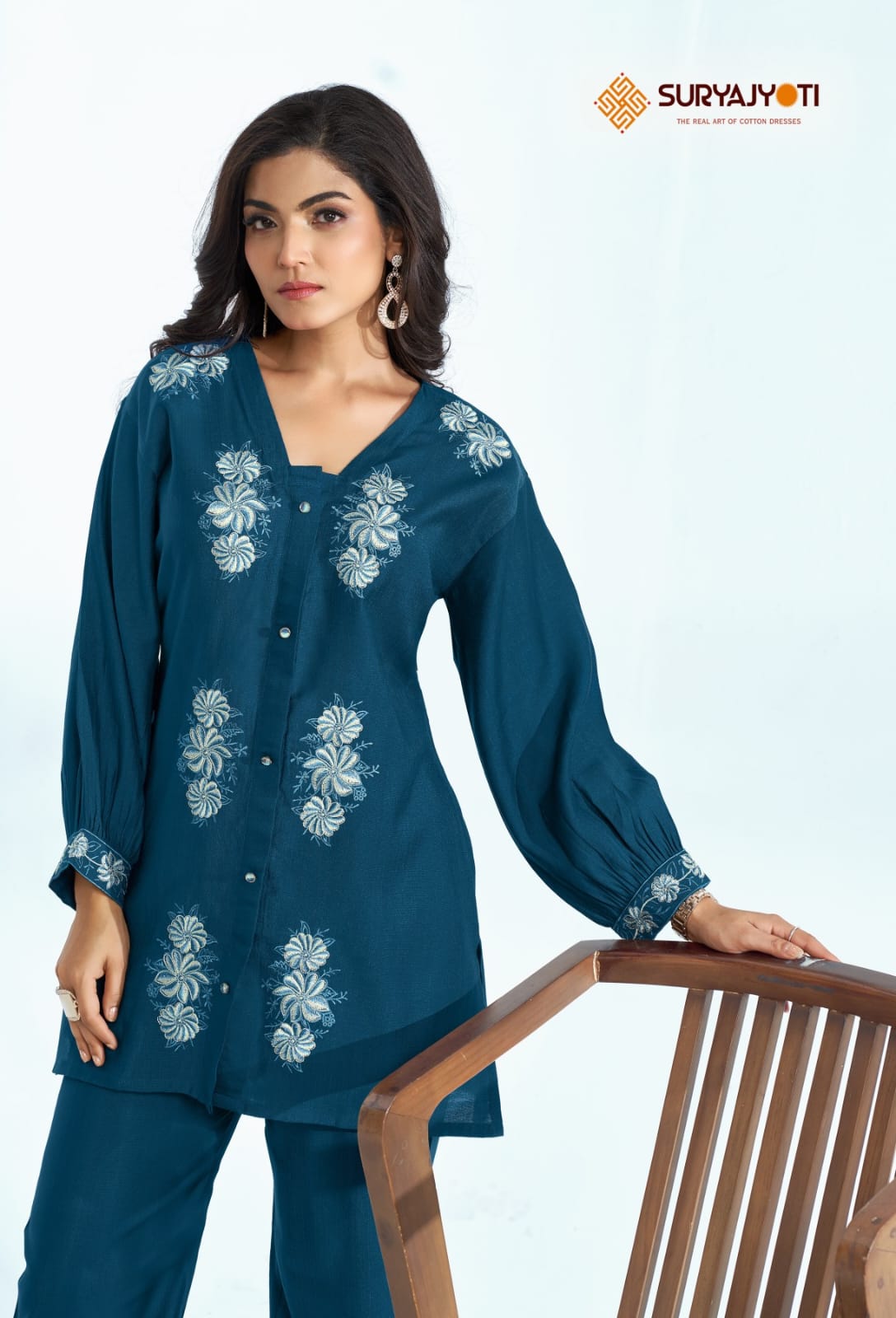 Navya Vol 1 Suryajyoti Vertigan Co Ord Set Supplier Gujarat