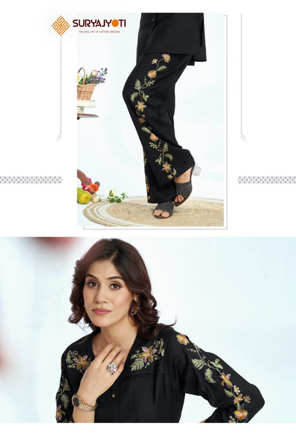 Navya Vol 1 Suryajyoti Vertigan Co Ord Set Supplier Gujarat