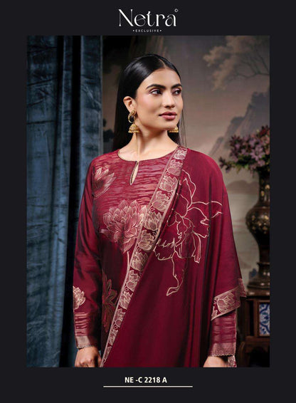 Navya Vol 2 Netra Woven Silk Pant Style Suits Manufacturer