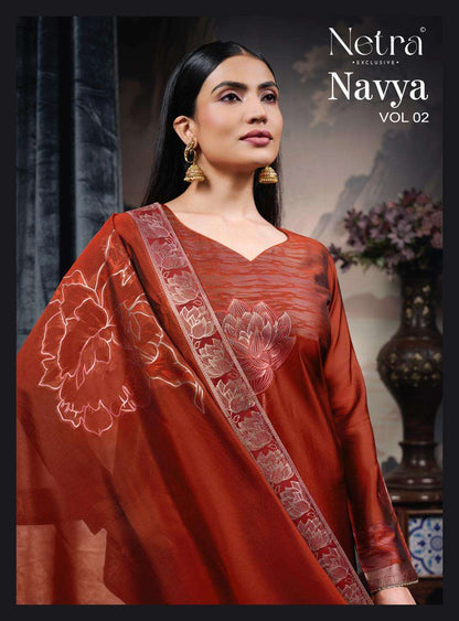 Navya Vol 2 Netra Woven Silk Pant Style Suits Manufacturer